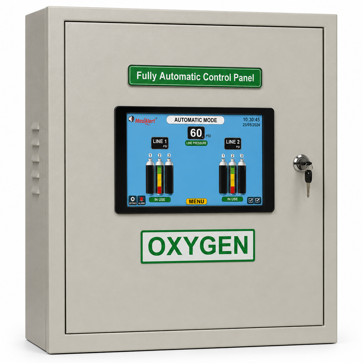 Fully Automatic Gas Control Panel LCD